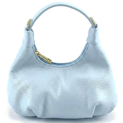Noemi Compact Italian Leather Hobo Bag - Made In Italy