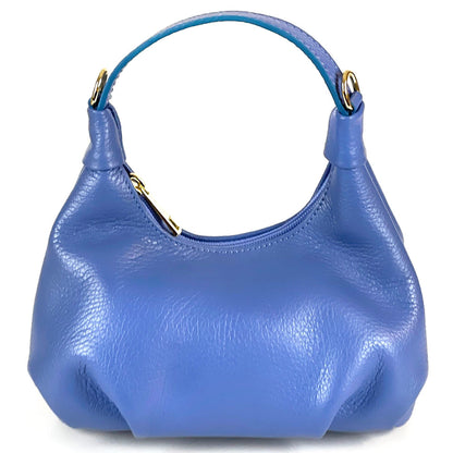 Noemi Compact Italian Leather Hobo Bag - Made In Italy