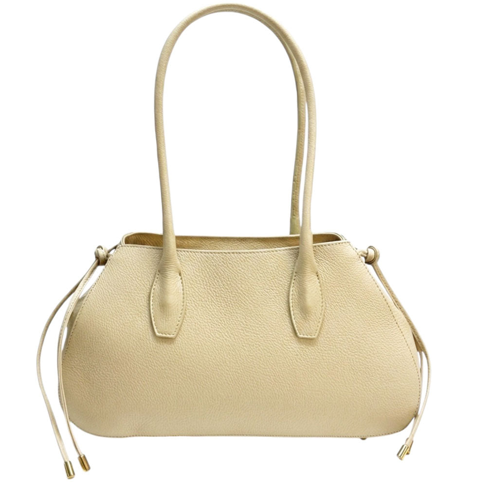 Heather Italian Cow Leather Shoulder Bag - Made In Italy