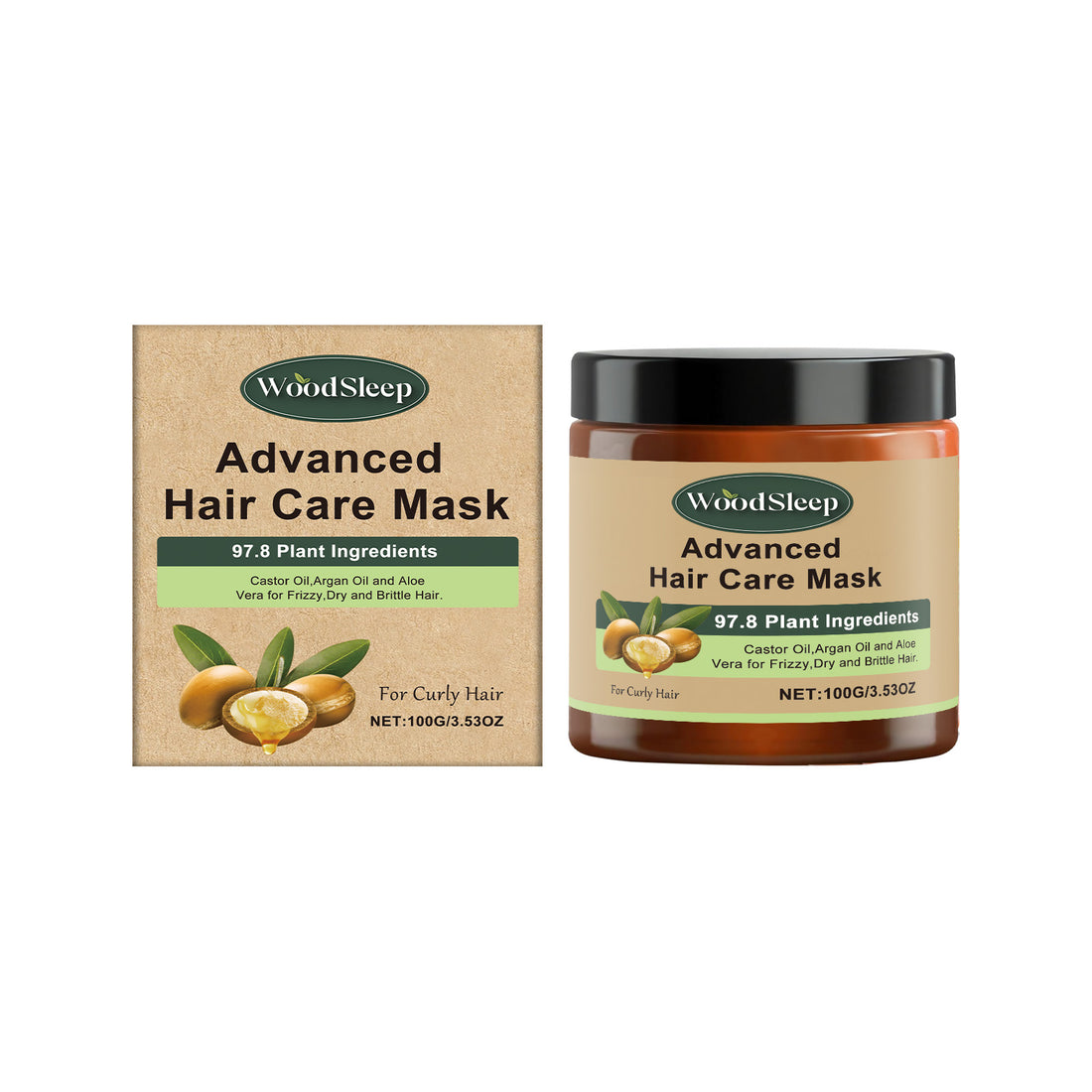 WoodSleep Moisturizing Treatment Hair Mask Nourishes And Improves Hair Frizz, Brightening Hair And Exuding Fragrance Hair Mask