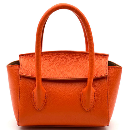 Lucilla Small Italian Cow Leather Handbag - Made In Italy
