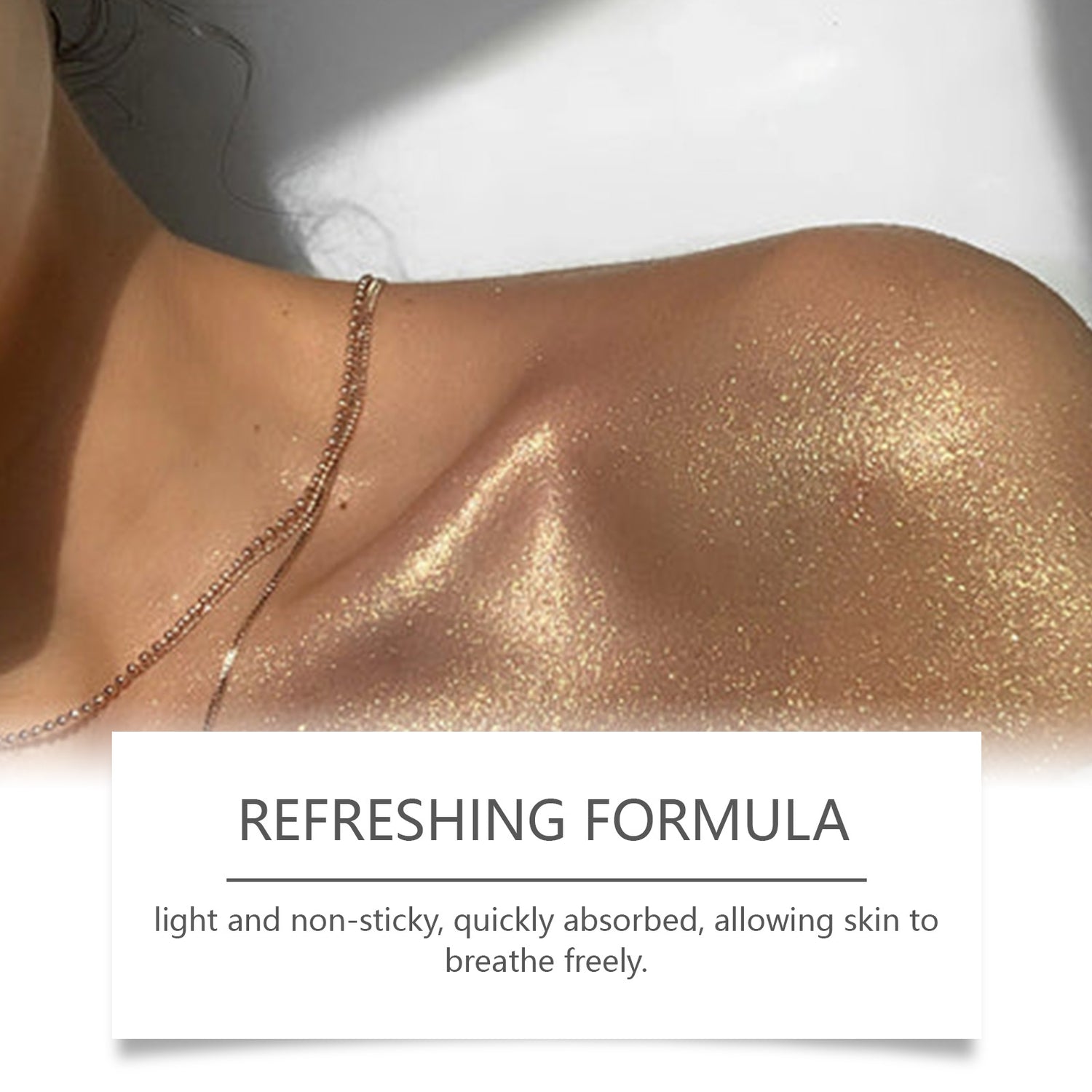 OceAura Body Glitter Spray Natural Stereoscopic Long-Lasting Shiny Hair Body Collarbone Highlighter Spray