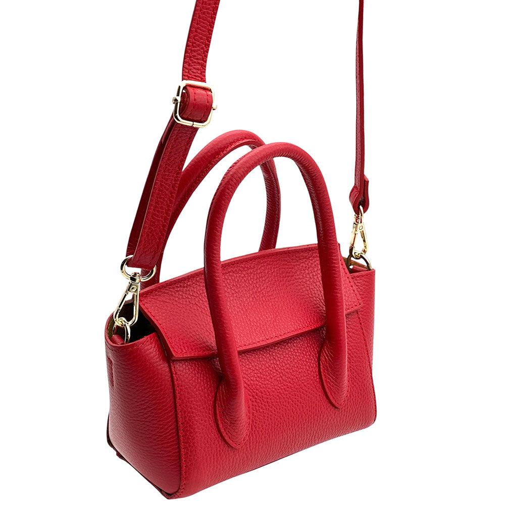 Lucilla Small Italian Cow Leather Handbag - Made In Italy