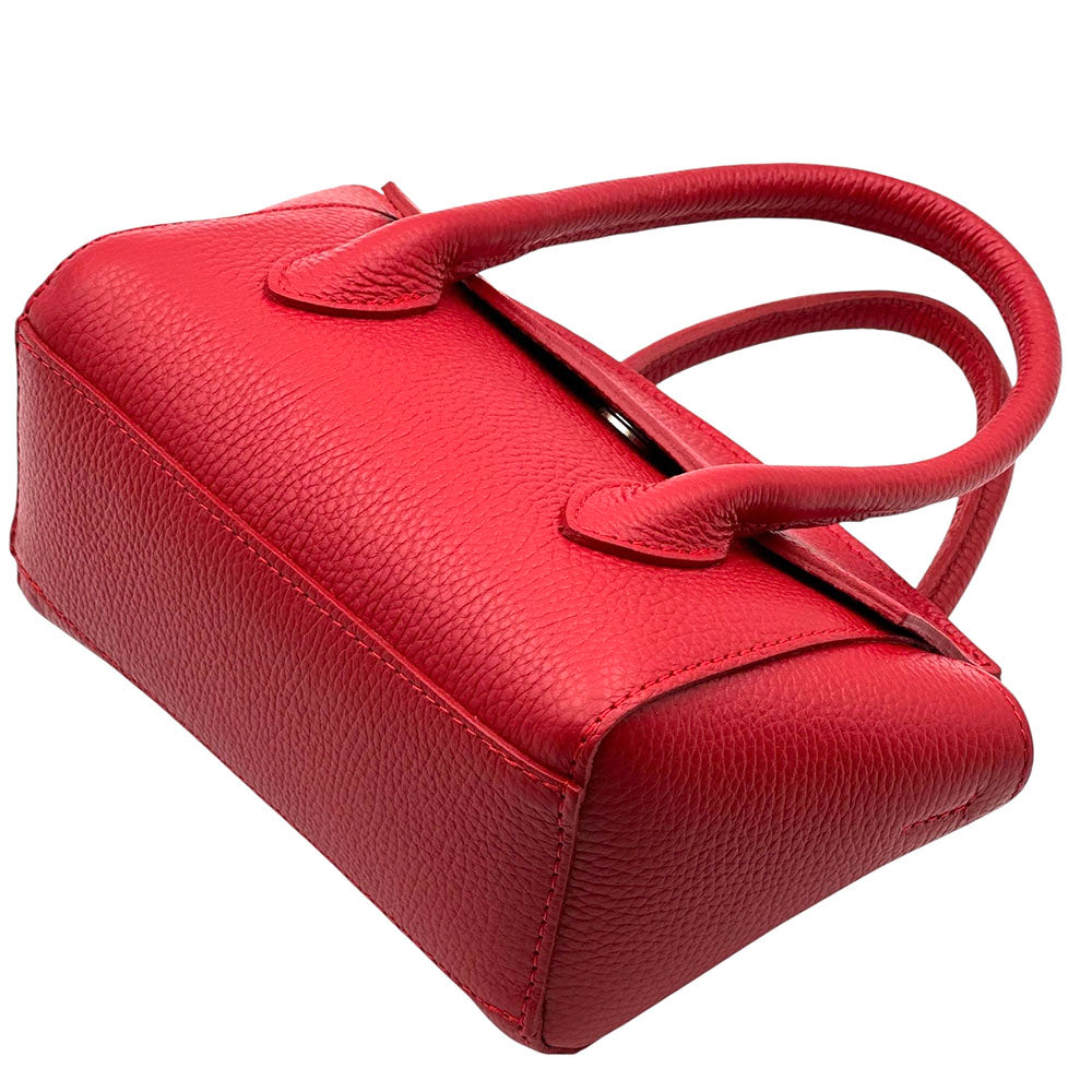 Lucilla Small Italian Cow Leather Handbag - Made In Italy