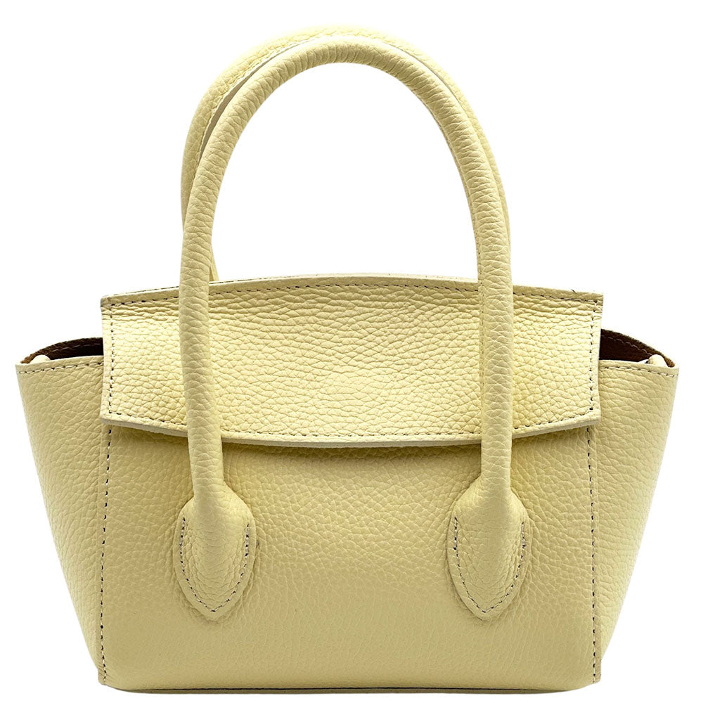Lucilla Small Italian Cow Leather Handbag - Made In Italy