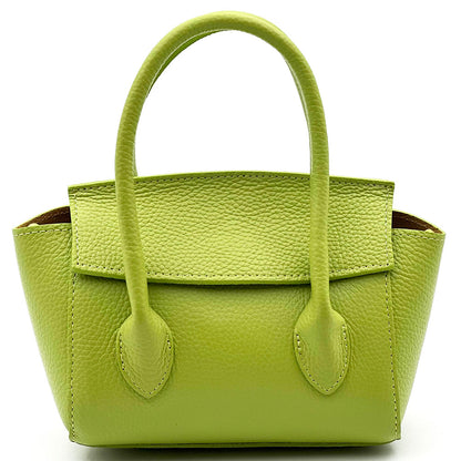 Lucilla Small Italian Cow Leather Handbag - Made In Italy