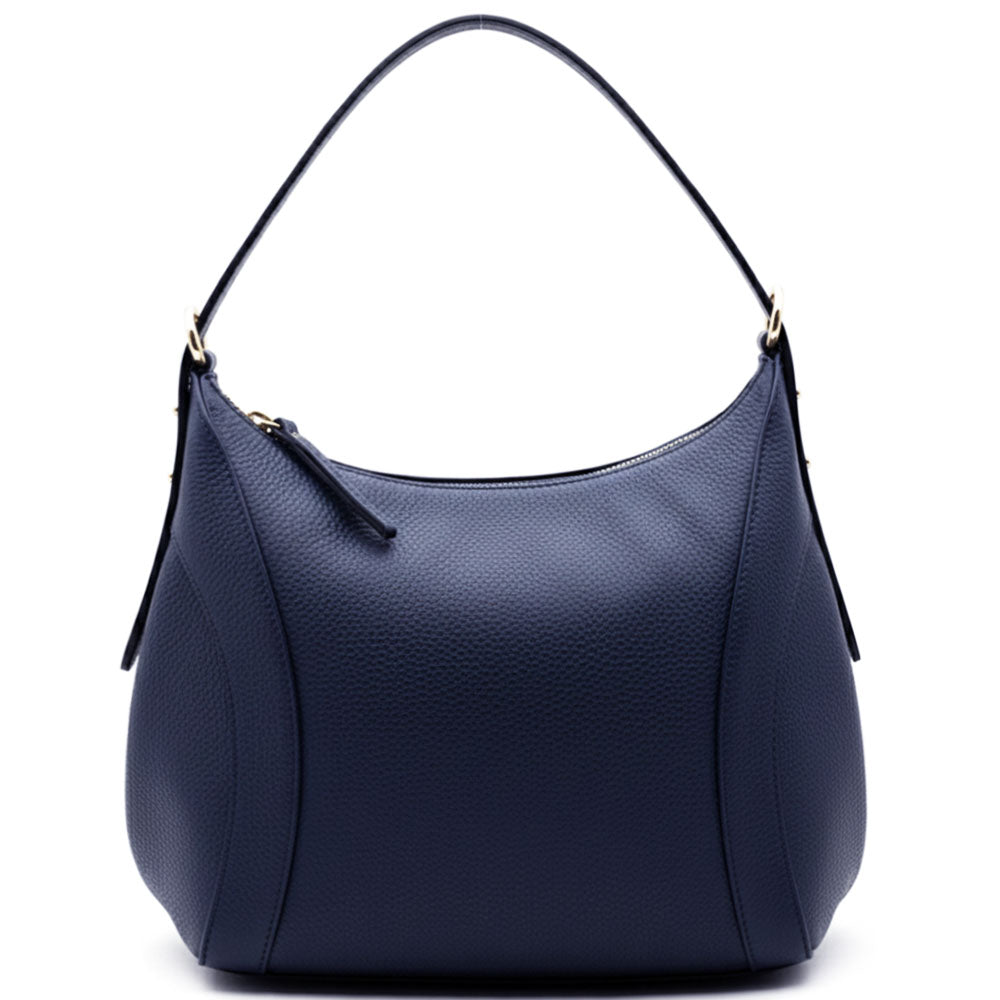 Silvia Cow Leather Shoulder Bag - Made In Italy