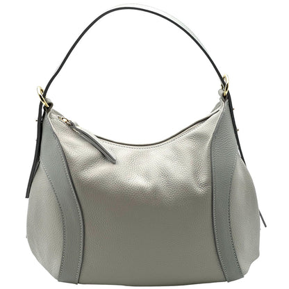 Silvia Cow Leather Shoulder Bag - Made In Italy