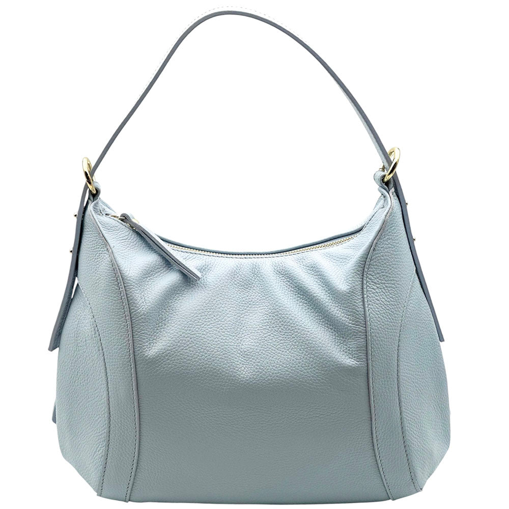 Silvia Cow Leather Shoulder Bag - Made In Italy