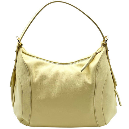 Silvia Cow Leather Shoulder Bag - Made In Italy
