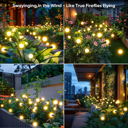 6-Pack 48 LED Solar Garden Lights, Solar Swaying Light