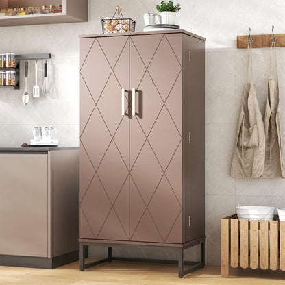 51&quot; Office Cabinet with Adjustable Shelves, Office Organization Storage Cabinet