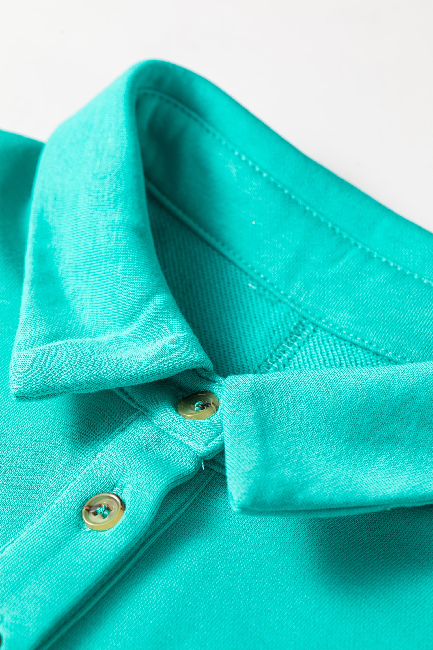 Sea Green Relaxed Fit Polo T Shirt Dress