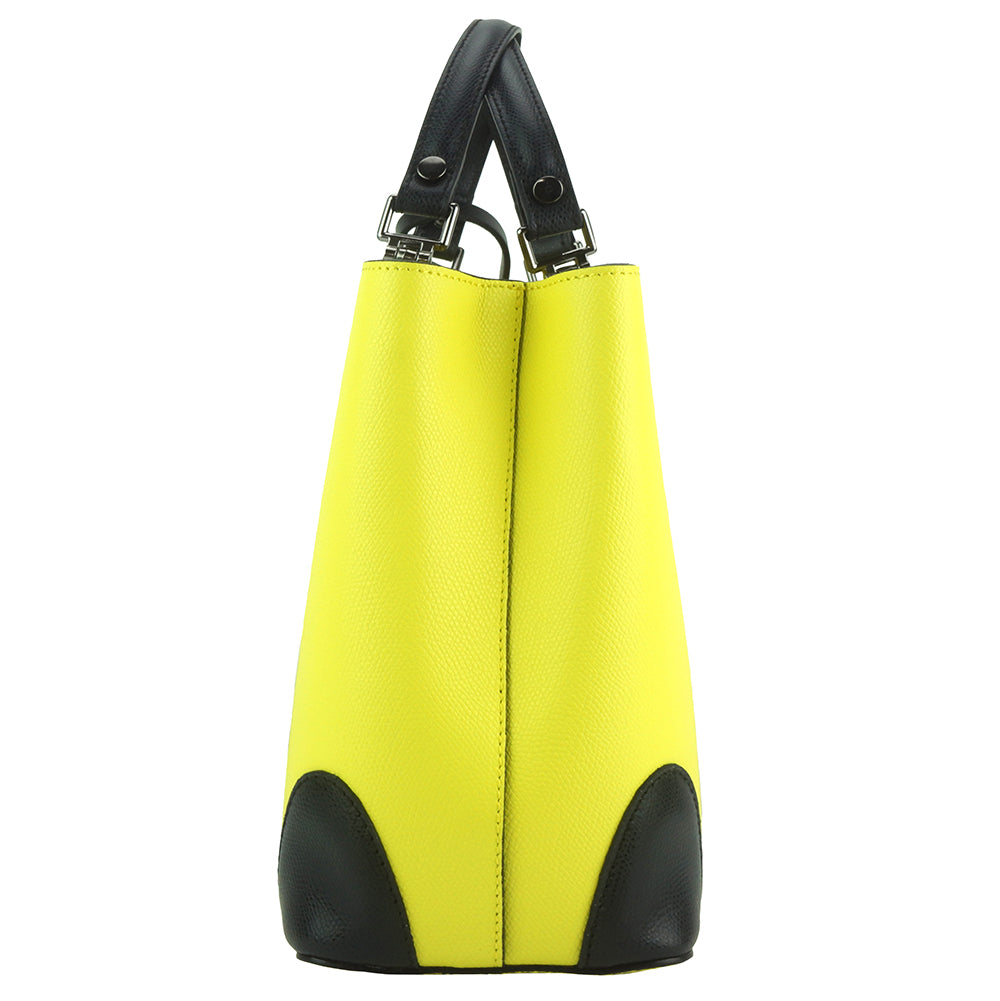 Irma leather handbag - Made In Italy