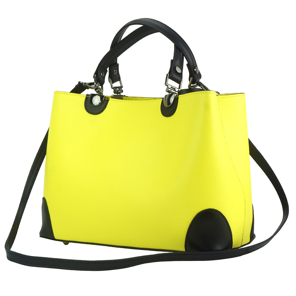 Irma leather handbag - Made In Italy
