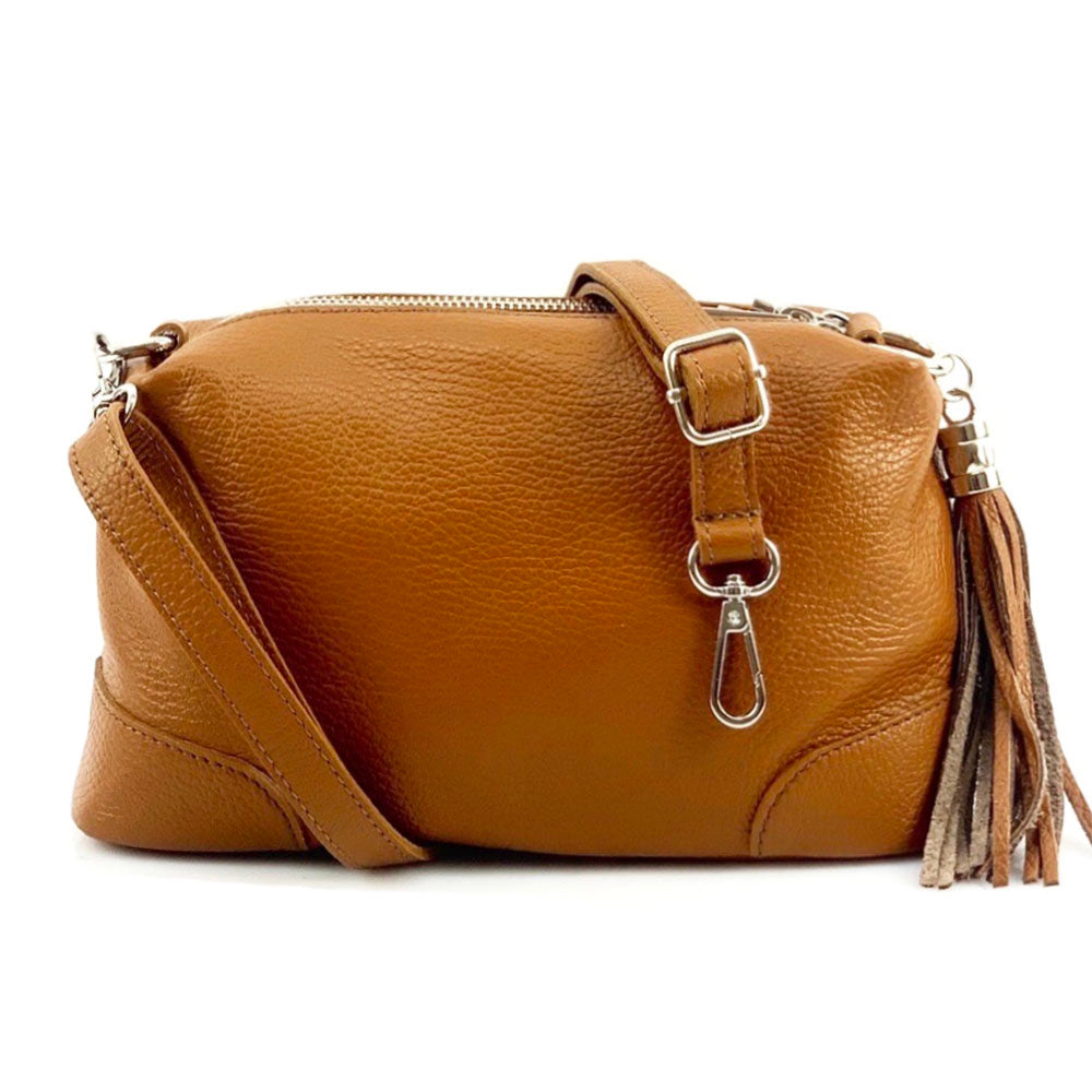 Sesbania Leather Crossbody Bag - Made In Italy