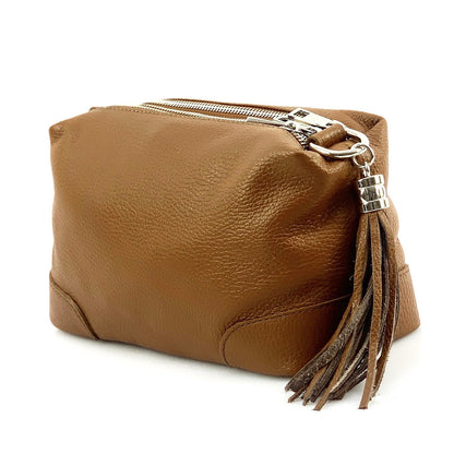 Sesbania Leather Crossbody Bag - Made In Italy