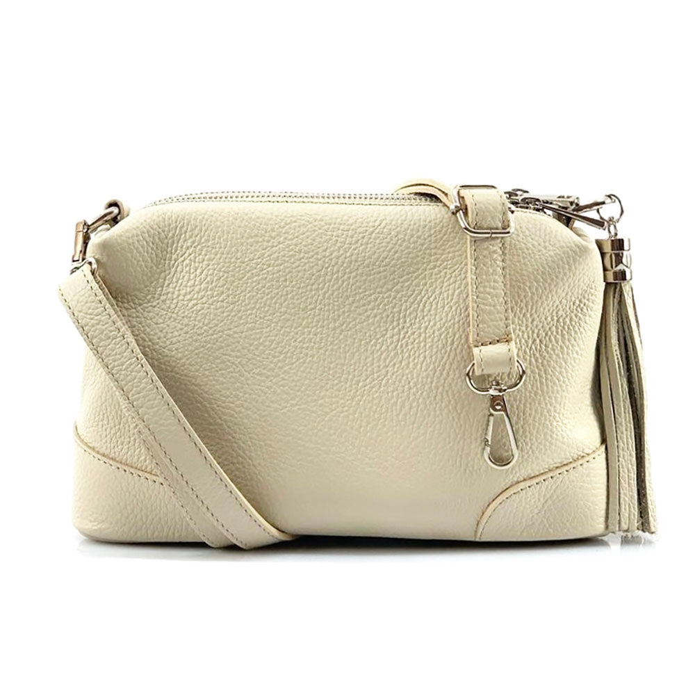 Sesbania Leather Crossbody Bag - Made In Italy