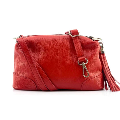 Sesbania Leather Crossbody Bag - Made In Italy