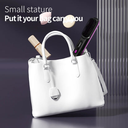 Home Travel Wireless Straightener, Digital Adjustable Styling Tool, Women&