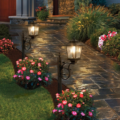 1pc High-Quality Solar-Powered Garden Street Lamp with Flower Pot - Large, Decorative Black Metal Light with Solar Charging, 1500mAh Battery, Outdoor Solar Lights for Garden, Pathway, Yard, Patio