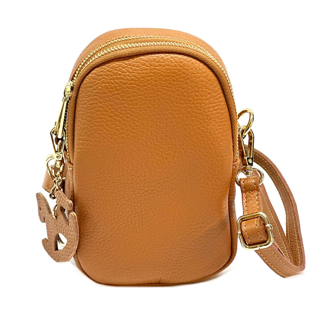 Argelia Mini Cow Leather Crossbody Bag - Made In Italy