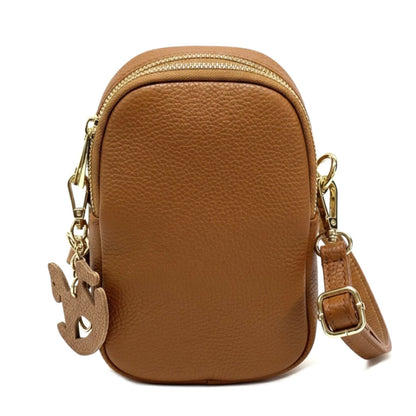 Argelia Mini Cow Leather Crossbody Bag - Made In Italy