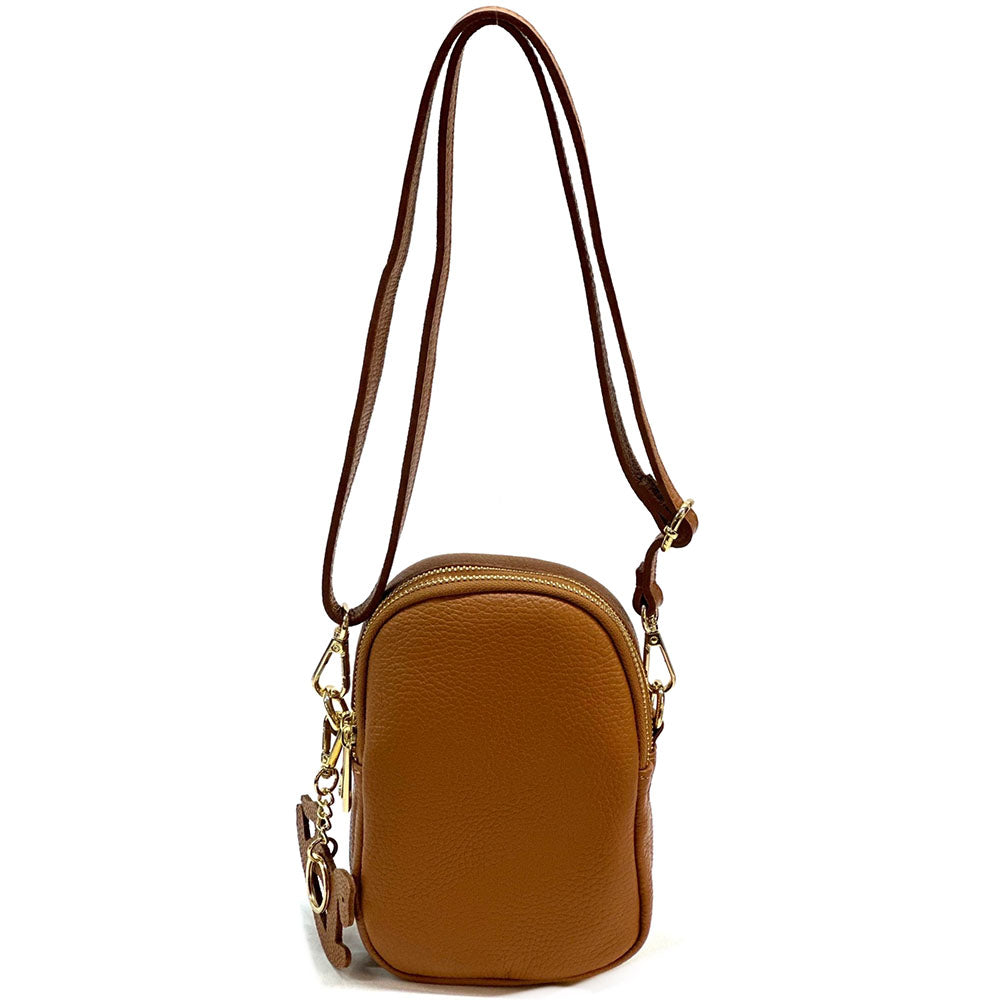 Argelia Mini Cow Leather Crossbody Bag - Made In Italy