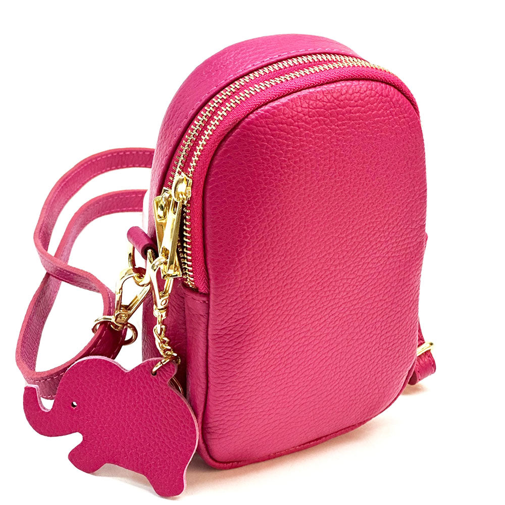 Argelia Mini Cow Leather Crossbody Bag - Made In Italy