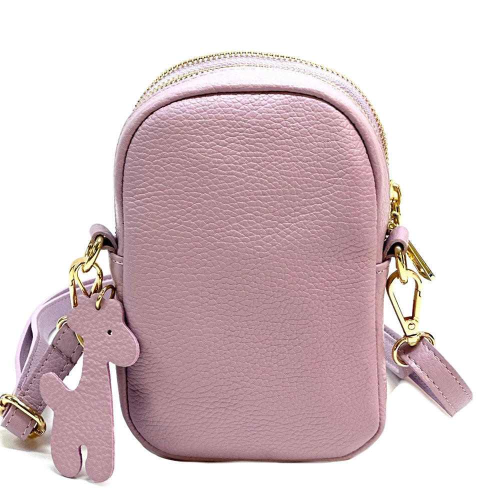 Argelia Mini Cow Leather Crossbody Bag - Made In Italy