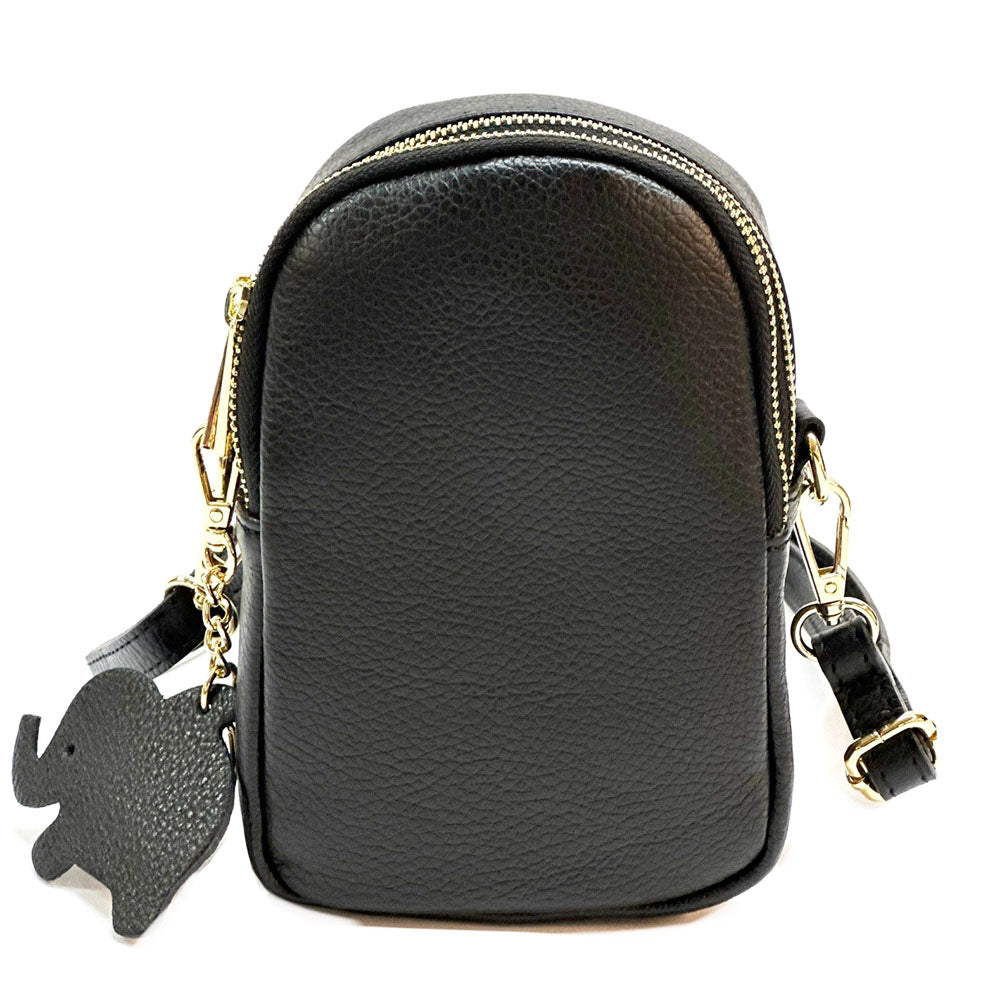 Argelia Mini Cow Leather Crossbody Bag - Made In Italy