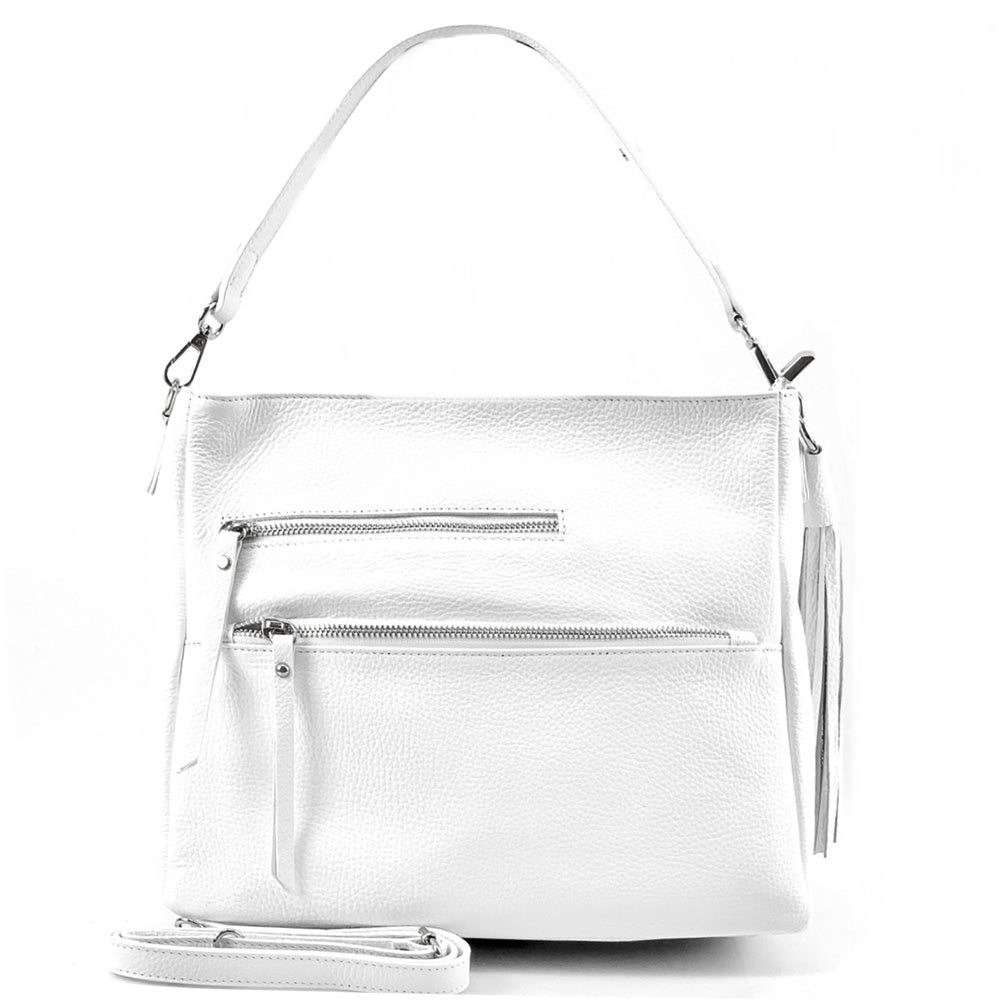Evelyn leather shoulder bag - Made In Italy