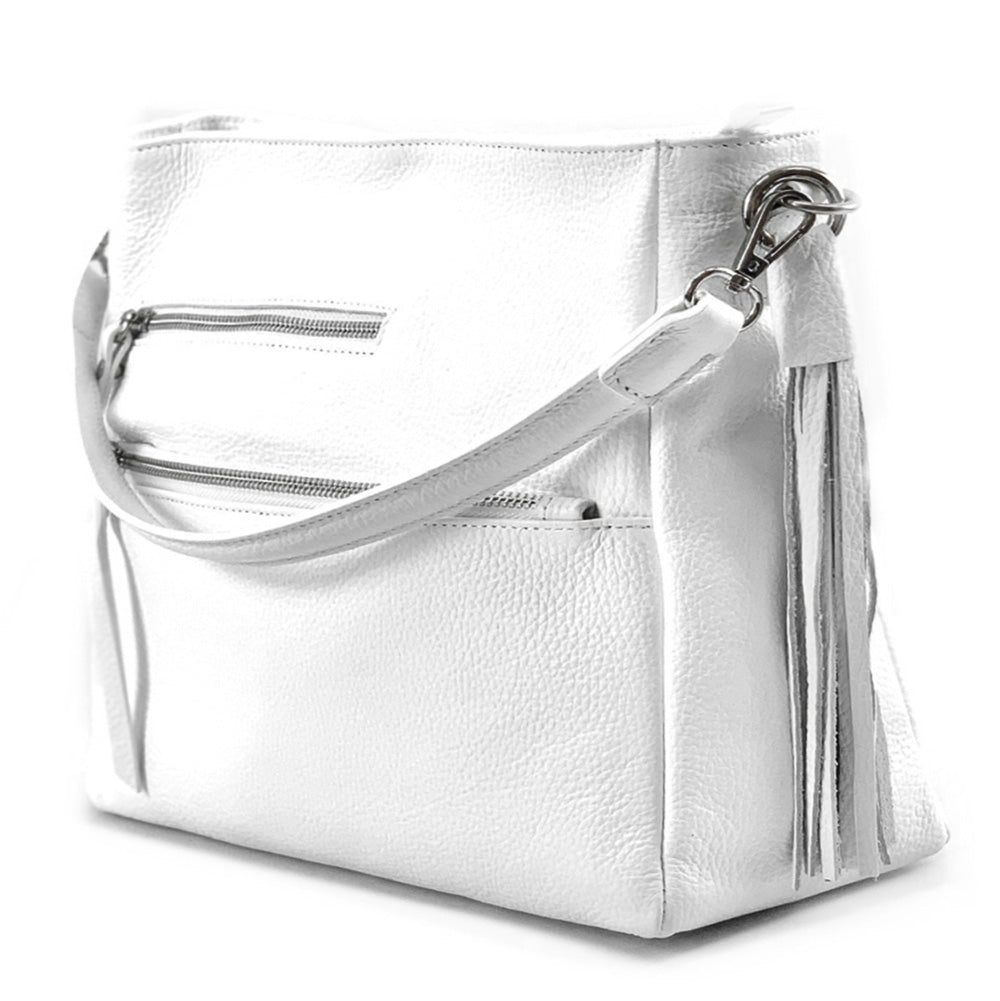 Evelyn leather shoulder bag - Made In Italy