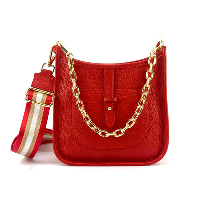Chloe Leather Shoulder Bag - Made In Italy