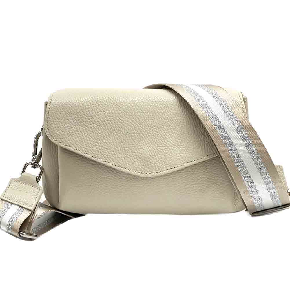 Adina Cow Leather Cross-Body Bag - Made In Italy