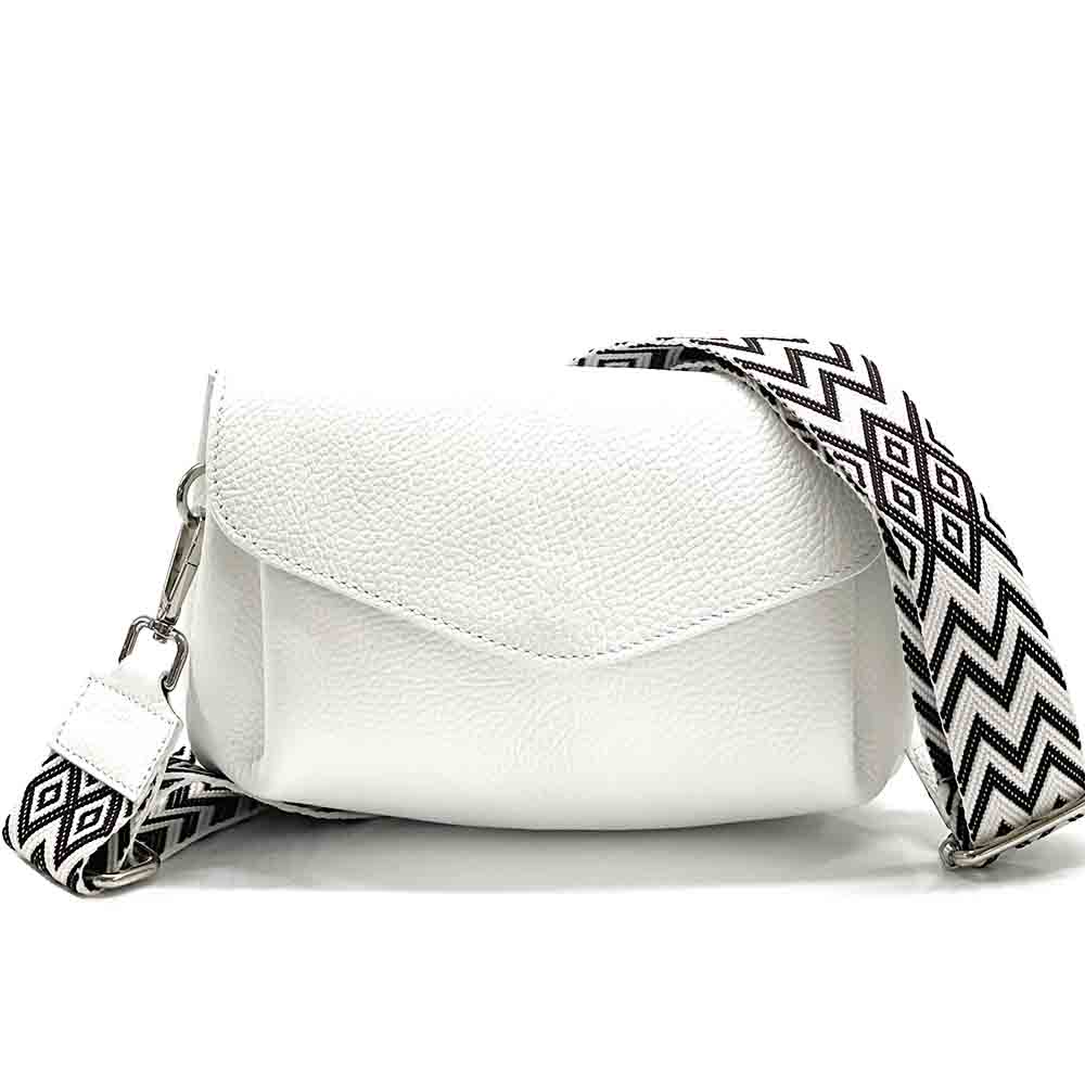 Adina Cow Leather Cross-Body Bag - Made In Italy