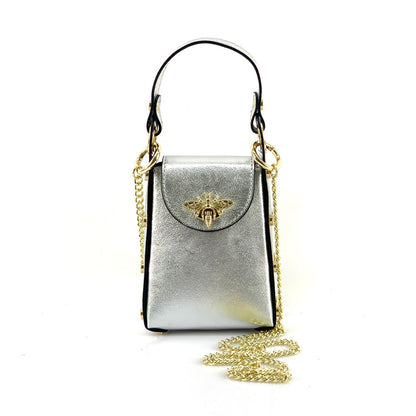 Bobbi leather Handbag - Made In Italy
