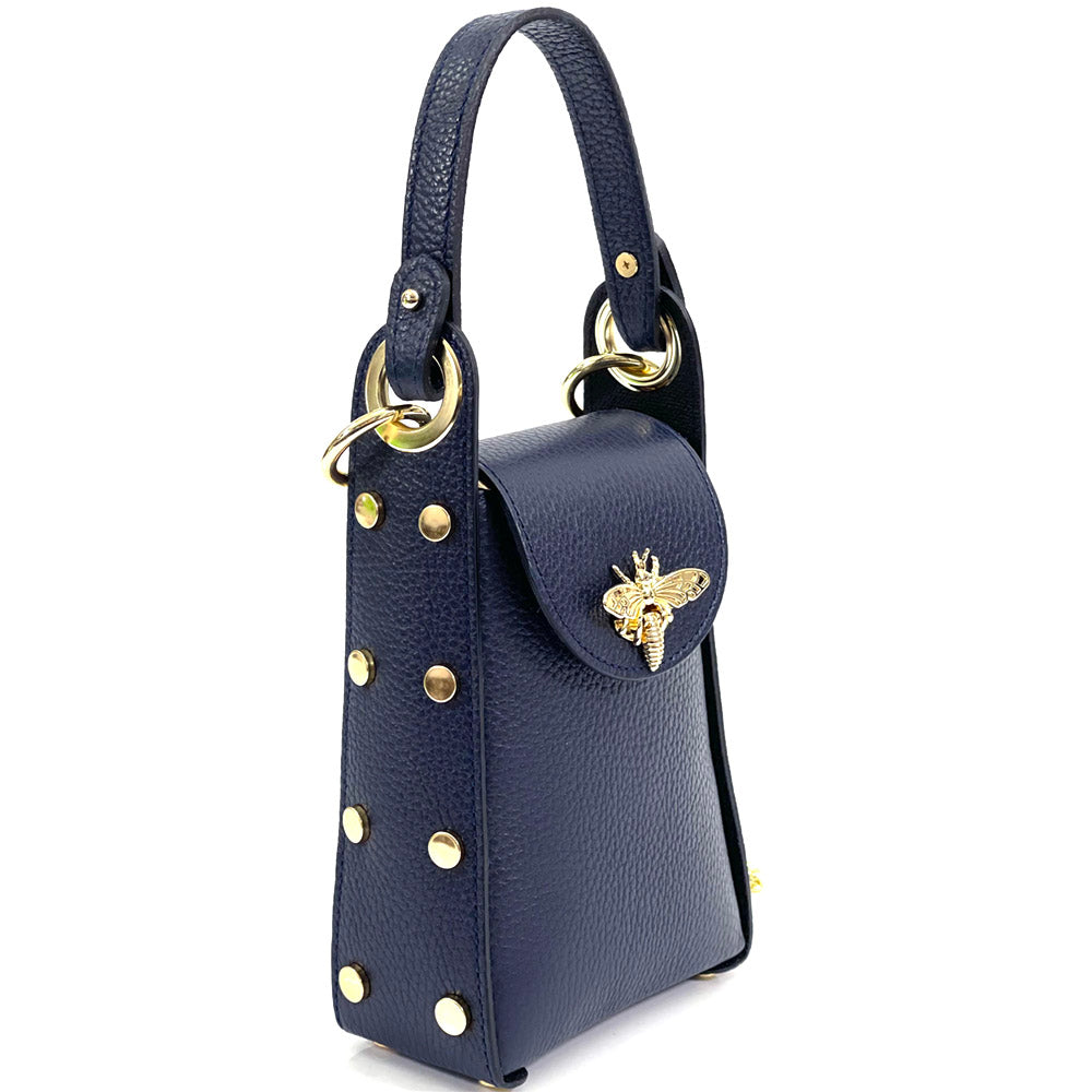 Bobbi leather Handbag - Made In Italy