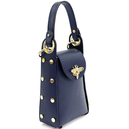 Bobbi leather Handbag - Made In Italy