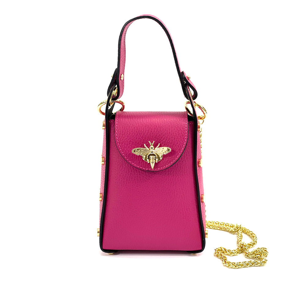 Bobbi leather Handbag - Made In Italy