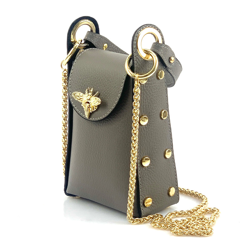 Bobbi leather Handbag - Made In Italy