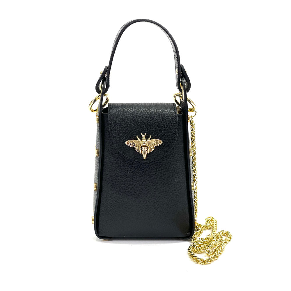 Bobbi leather Handbag - Made In Italy