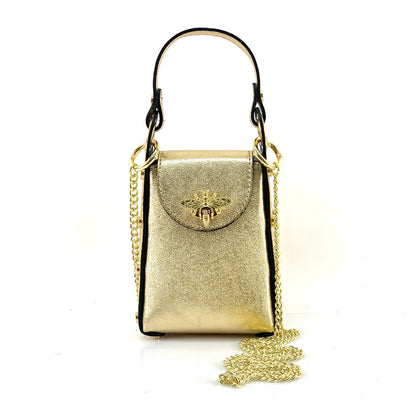 Bobbi leather Handbag - Made In Italy