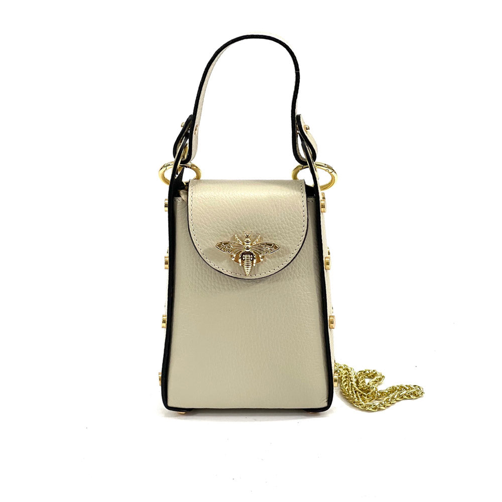 Bobbi leather Handbag - Made In Italy