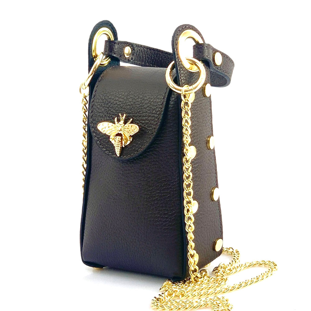 Bobbi leather Handbag - Made In Italy