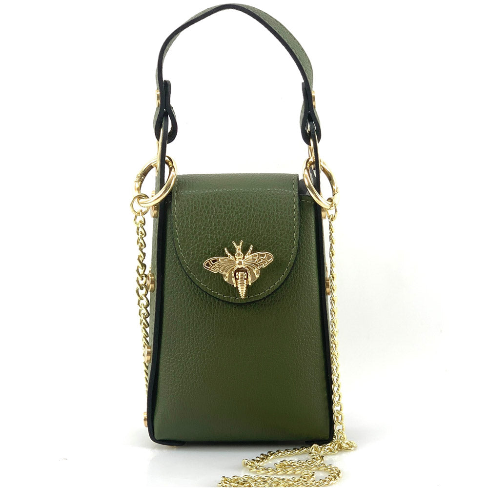 Bobbi leather Handbag - Made In Italy