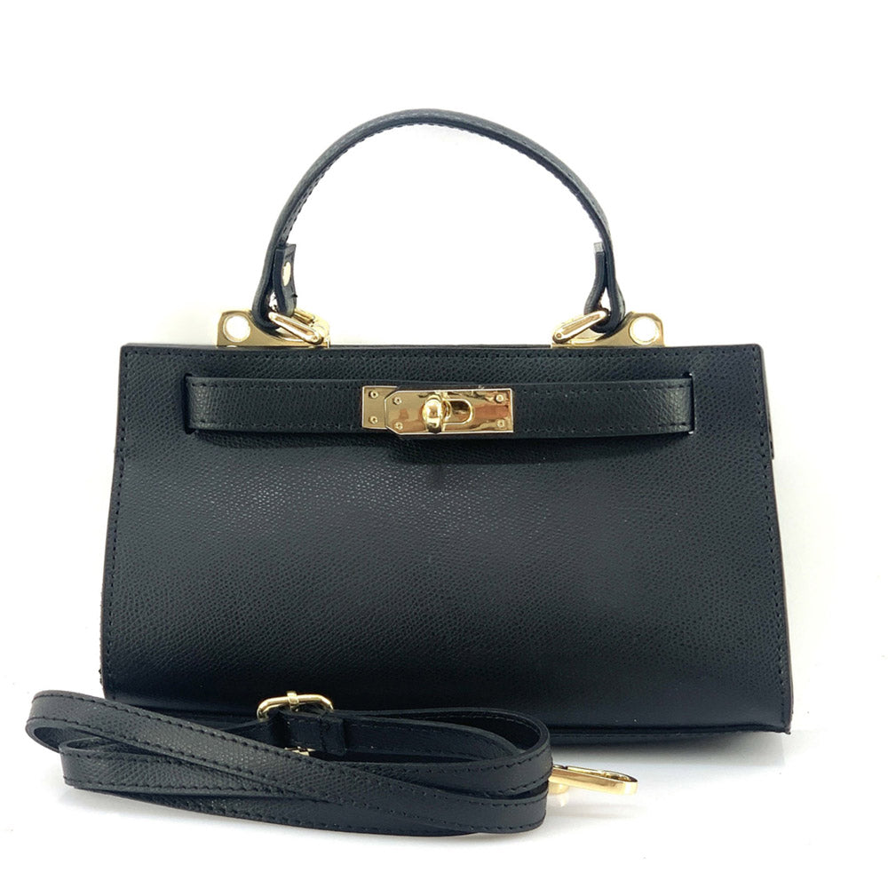 Ambra Leather Handbag - Made In Italy