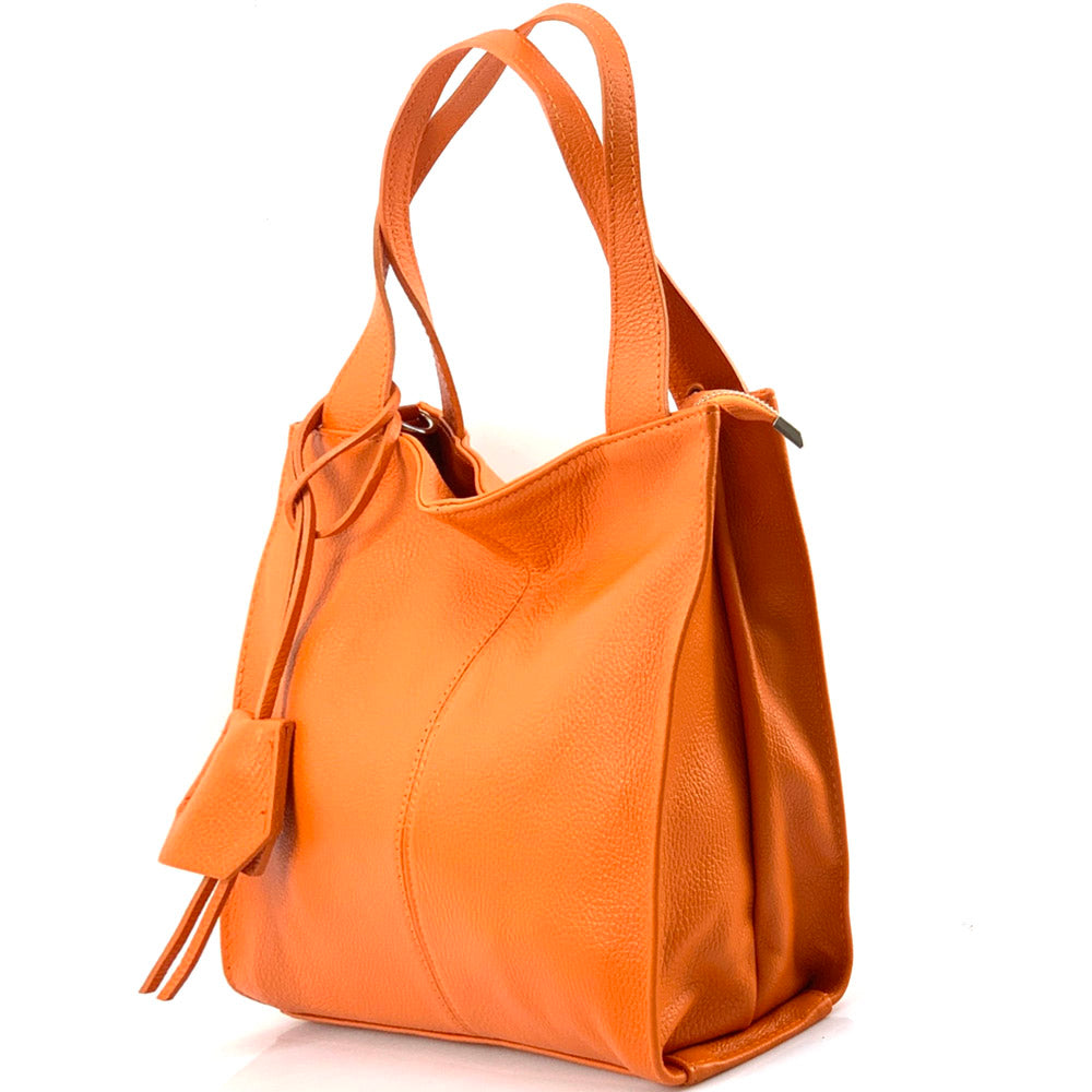 Zoe Leather Shoulder Bag - Made In Italy