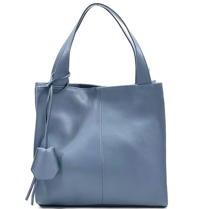 Zoe Leather Shoulder Bag - Made In Italy