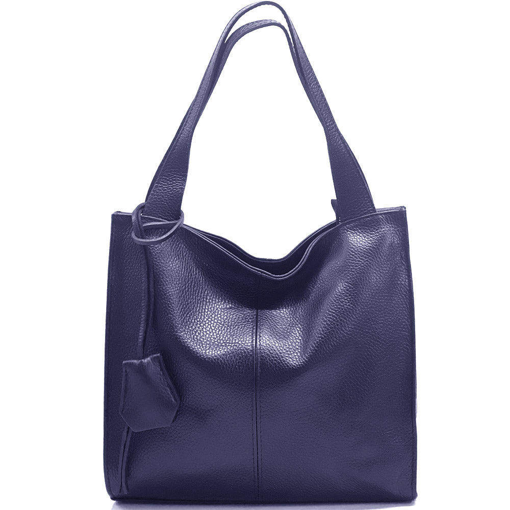 Zoe Leather Shoulder Bag - Made In Italy